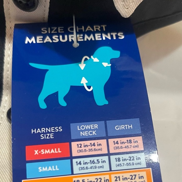 Top Paw Black and White Adjustable Dog Harness - Picture 5 of 6